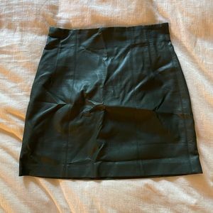 Astr the Label Faux Leather Skirt